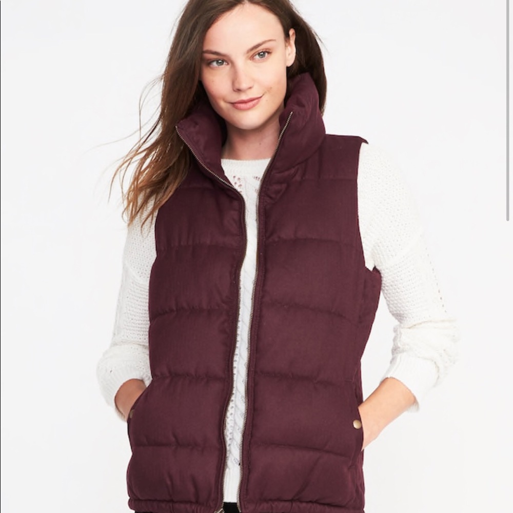 Burgundy vest